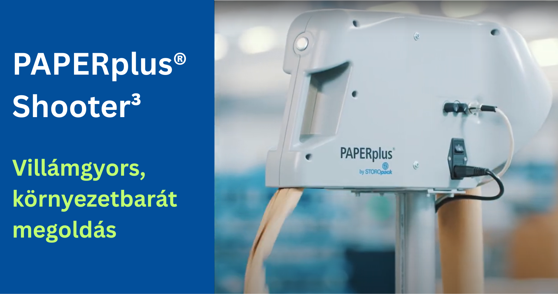 PAPERplus® Shooter³ térkitöltőanyag-gyártó gép